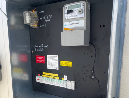 Residential – Switchboard Upgrades Upgraded residential switchboard with modern circuit protection installed by Powellect