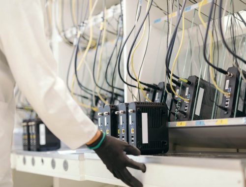 Network hardware inspection industrial electrician Newcastle
